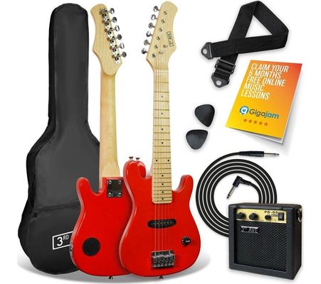 3rd Avenue Junior Electric Guitar Pack - Red