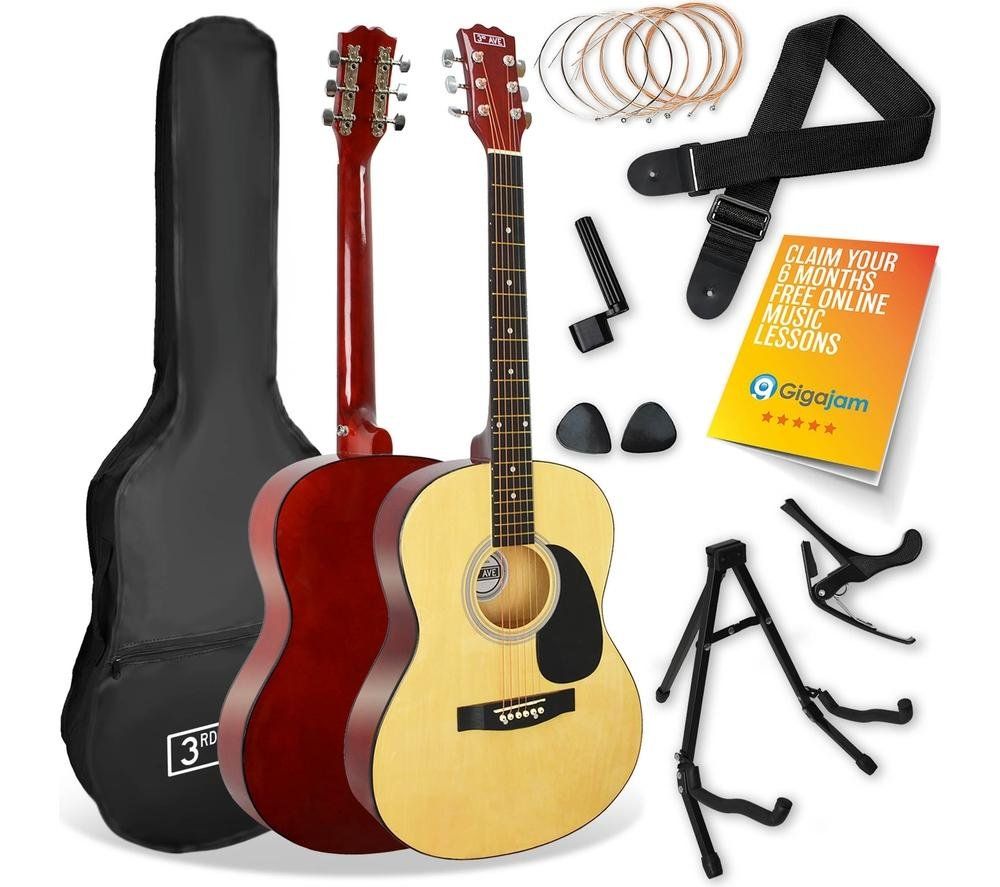3rd Avenue Acoustic Guitar Premium Pack - Natural - Image 1