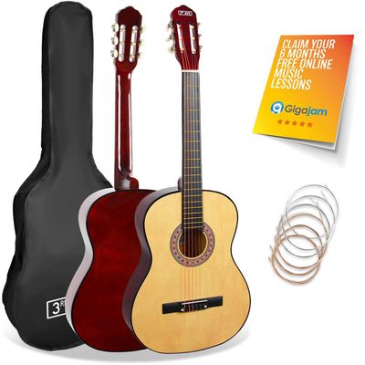3rd Avenue Full Size Classical Guitar Pack - Natural