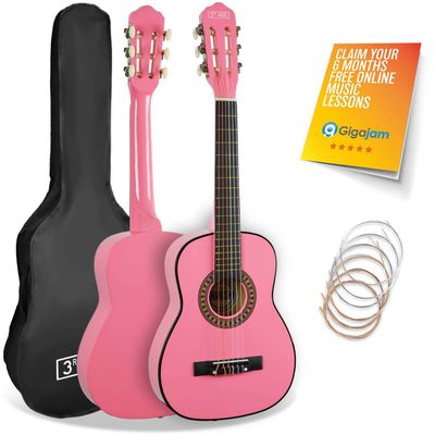 3rd Avenue 14 Size Classical Guitar Pack - Pink