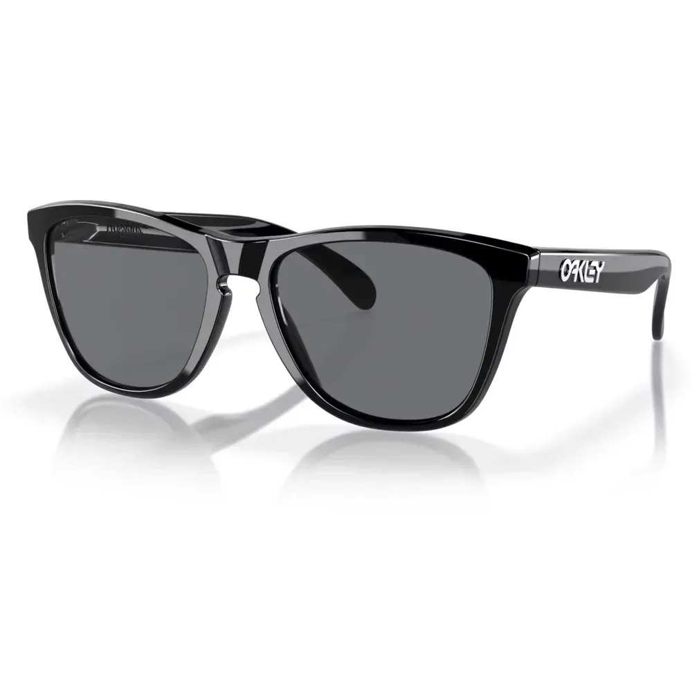 Oakley Frogskin Sunglasses Polished Black/Grey - Image 1