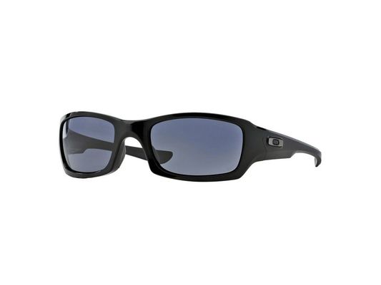 Oakley Mężczyzna Oakley OO9238 FIVES SQUARED 923804 Okulary przeciwsłoneczne O_matter Czarny Szary Kwadratowy Normalna Prizm