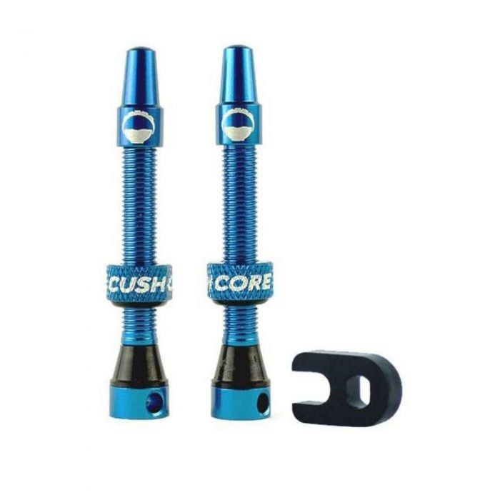 CushCore Tubeless Valves - 44mm, Royal Blue - Image 1