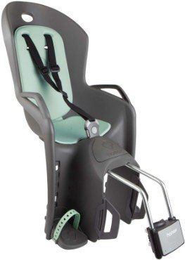 Hamax Amiga Child Bike Seat - Dark Grey / Green - Image 1