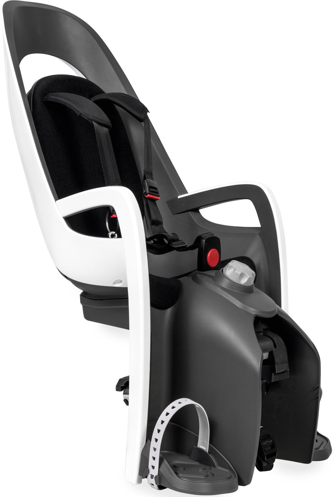Hamax Caress Pannier Rack Child Bike Seat - White / Black - Image 1