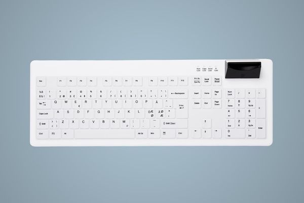 Contour Design Active Key AK-C8200 keyboard Medical USB UK English White - Thumbnail 2