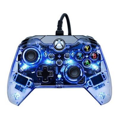 PDP Afterglow Black, Blue, Transparent USB Gamepad Analogue / Digital Xbox One, Xbox Series S, Xbox Series X