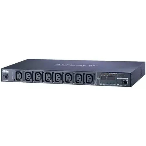 ATEN 1U 10A 8 Outlet Switched Bank Metered PDU + Free Eco PDU Manager Software - Image 1