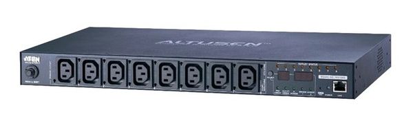 ATEN 1U 10A 8 Outlet Switched Bank Metered PDU + Free Eco PDU Manager Software - Thumbnail 2