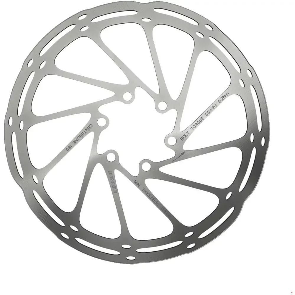 SRAM Centerline Disc Rotor includes Steel Rotor Bolts BLACK 220mm - Image 1