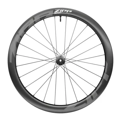 ZIPP 303 S CARBON TUBELESS DISC CENTER LOCKING 700C FRONT WHEEL Black