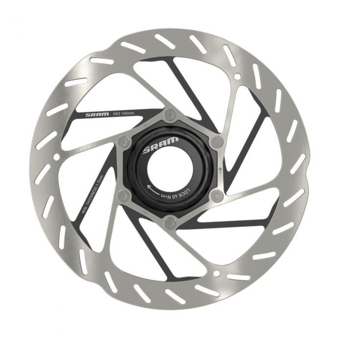 SRAM HS2 Center Lock (Includes Lockring) Rounded Disc Rotor - Image 1