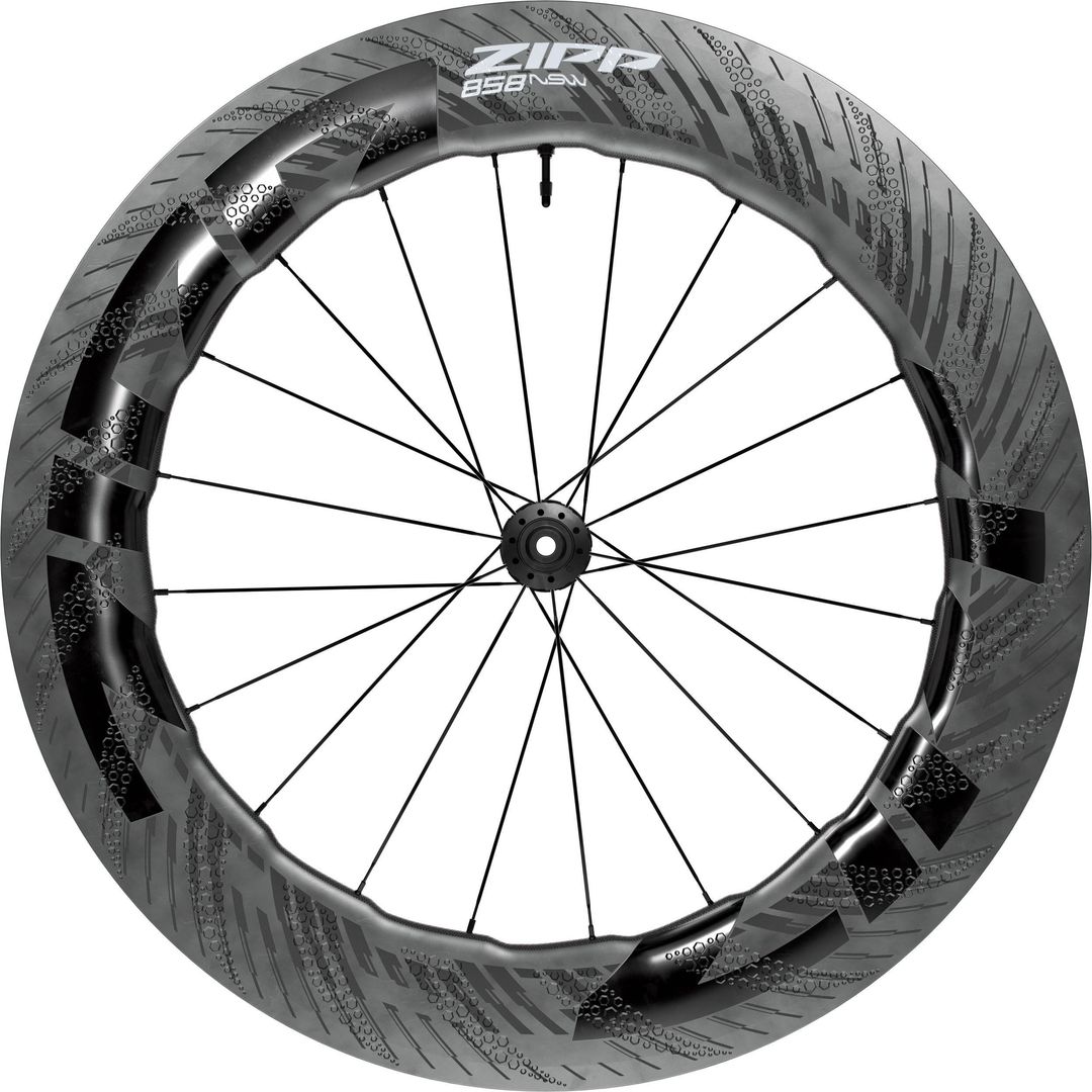 Zipp 858 NSW Carbon Tubeless Disc Brake Center Locking 700C Front Wheel - ZR1SL Hub Ceric Bearings - Image 1