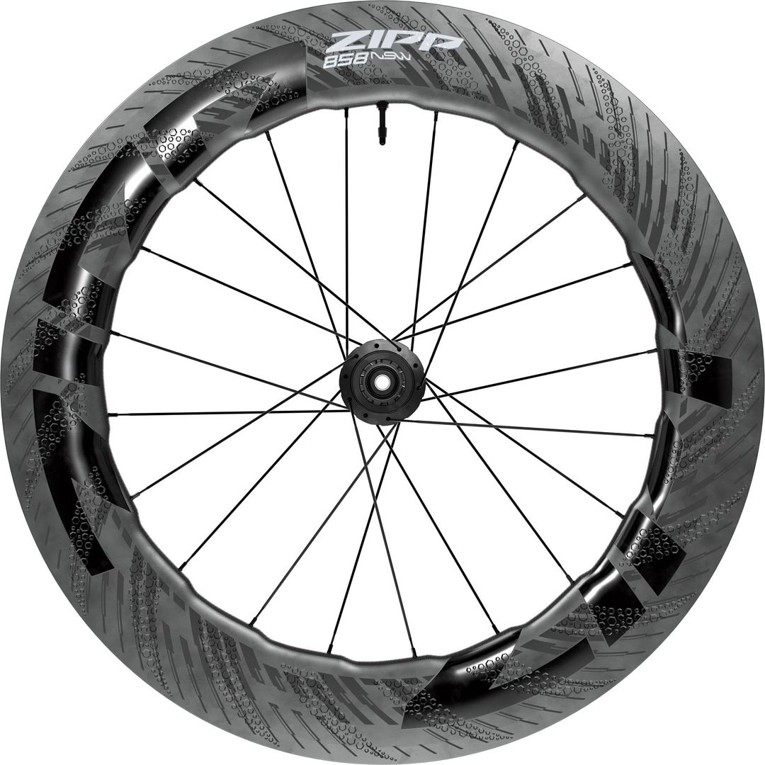 Zipp 858 NSW Carbon Tubeless Disc Brake Center Locking 700C Rear Wheel - ZR1SL Hub Ceric Bearings - Image 1