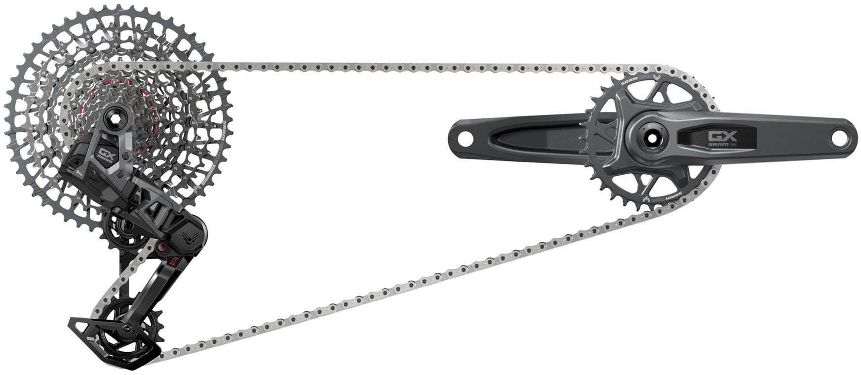 SRAM GX T-Type Eagle Transmission AXS Groupset - 165mm - Image 1