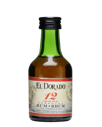 El Dorado 12 Year Old Rum Miniature Single Traditional Blended Rum