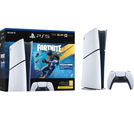 SONY PlayStation 5 Digital Edition & Fortnite Flowering Chaos Bundle, White - Thumbnail 2