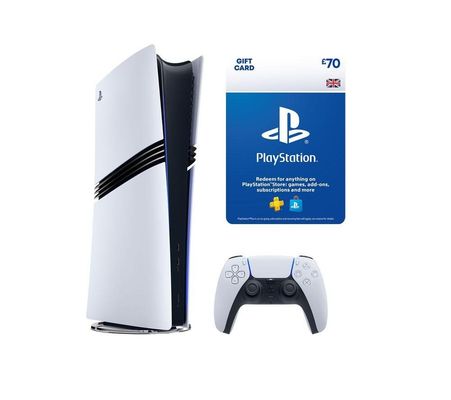 SONY PlayStation 5 Pro & Gift Card Bundle, White