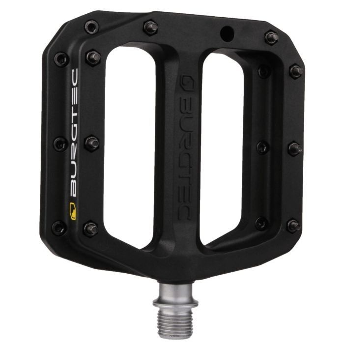 Burgtec Mk4 Composite Flat Pedals - Burgtec Black - Image 1