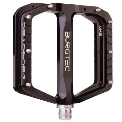 Burgtec Penthouse MK5 Flat Pedals - Steel Axles - Burgtec Black - Thumbnail 2