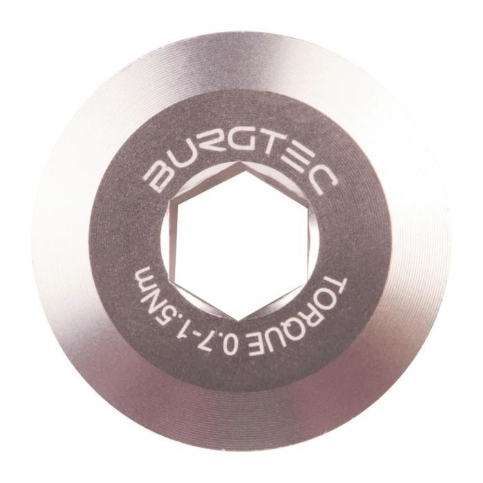 Burgtec Shimano Crank Bolt - Rhodium Silver - Image 1