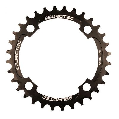 Burgtec Thick Thin Chainring - 104mm PCD - Burgtec Black