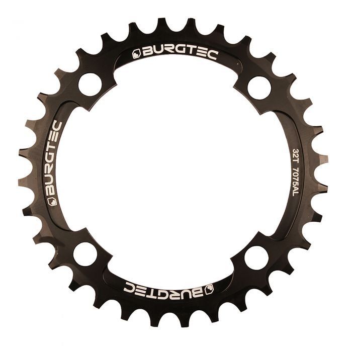 Burgtec Thick Thin Chainring - 104mm PCD - Burgtec Black - Image 1