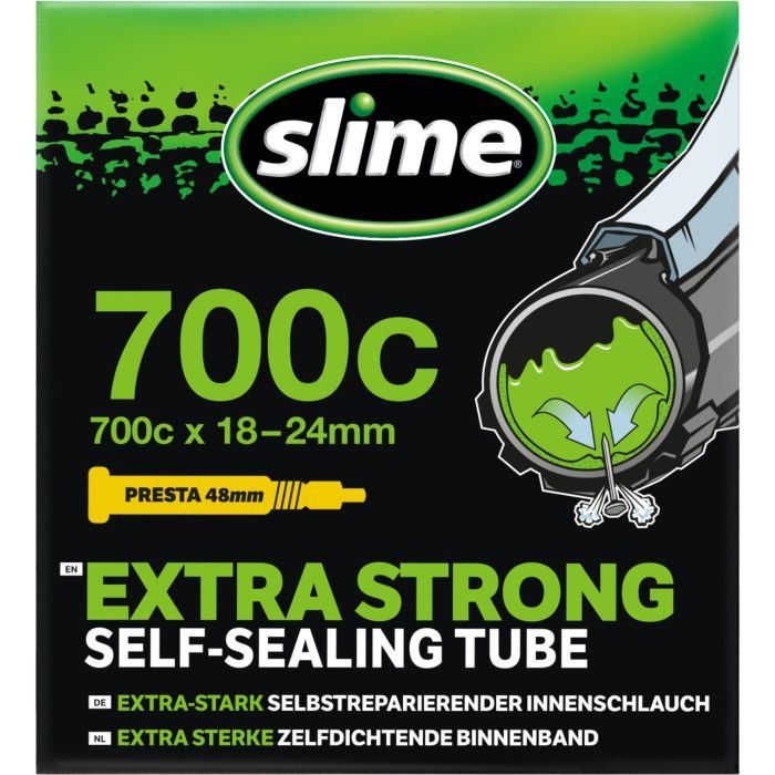 Slime Smart Self-Sealing Inner Tube - Presta700c x 18-24 - Image 1