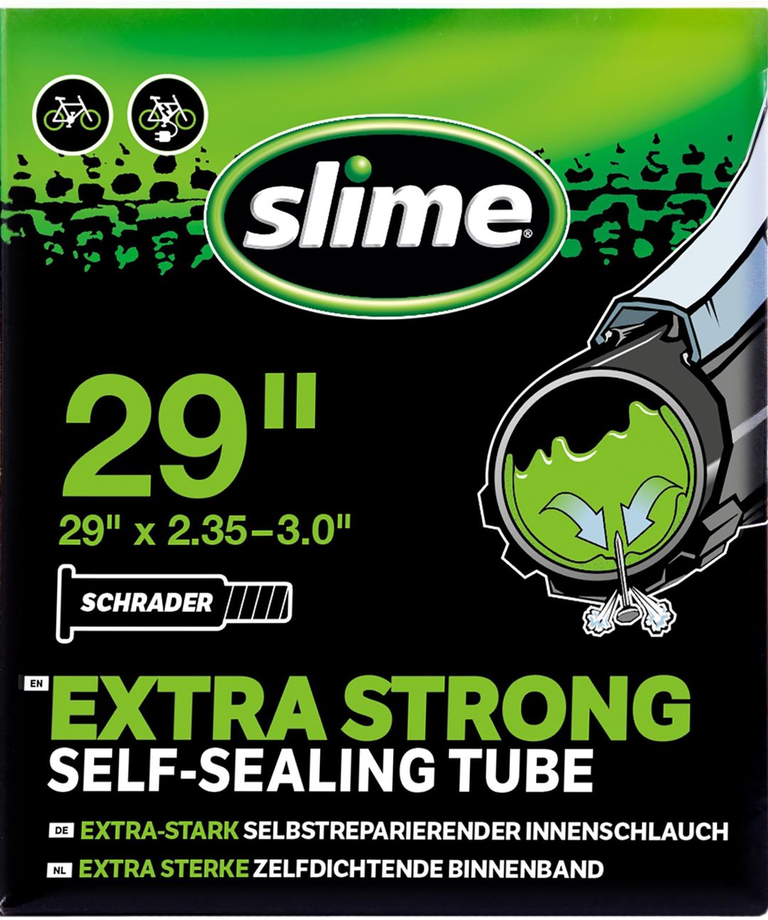 Slime Smart Self-Sealing Inner Tube - Schrader29 x 2.35-3.0 - Image 1