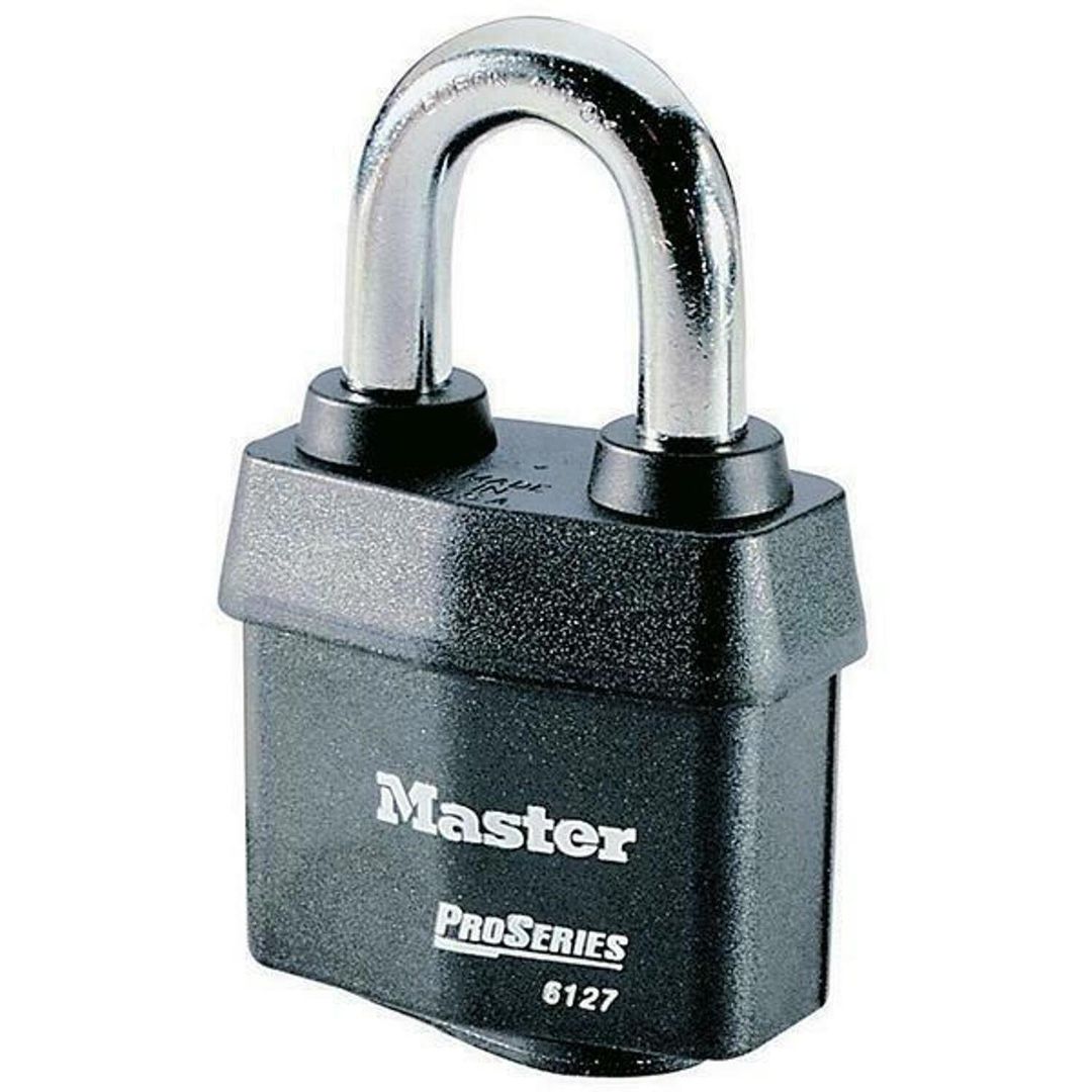 Master Lock Proseries Weather Tough Padlock 61mm - Keyed Alike - Black - Image 1