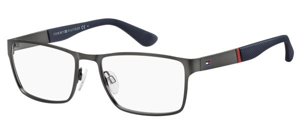 Tommy Hilfiger Mężczyzna Tommy Hilfiger TH 1543 R80 Oprawki optyczne Stal Beczka karabinowa Kwadratowy