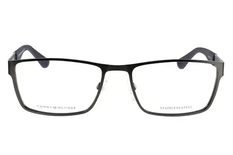 Tommy Hilfiger Mężczyzna Tommy Hilfiger TH 1543 R80 Oprawki optyczne Stal Beczka karabinowa Kwadratowy - Thumbnail 2