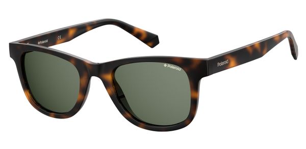 Polaroid Mężczyzna Polaroid PLD 1016/S/NEW 086/UC Okulary przeciwsłoneczne Plastikowy Hawana Zielony Kwadratowy