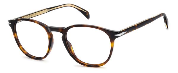 DAVID BECKHAM Mężczyzna DAVID BECKHAM DB 1018 086 Oprawki optyczne Acetat Hawana Okrągły