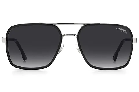 Carrera Mężczyzna Carrera CARRERA 256/S 85K/9O Okulary przeciwsłoneczne Metal Czarny Szary Kwadratowy Zacieniony - Thumbnail 2