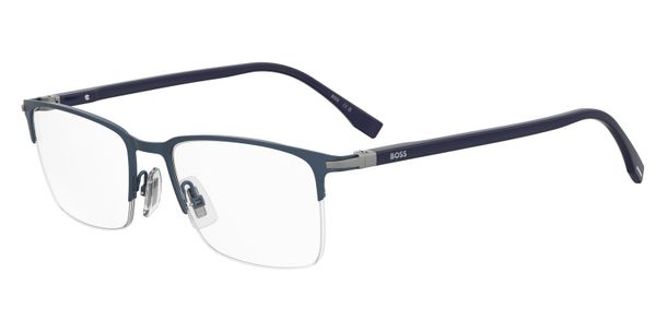 Hugo Boss Mężczyzna Hugo Boss BOSS 1007/IT FLL Oprawki optyczne Metal Niebieski nieprzejrzysty Kwadratowy