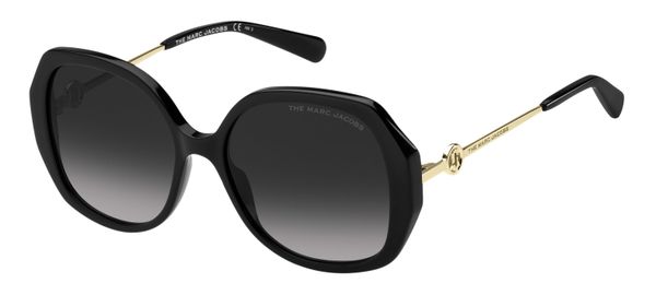 Marc Jacobs Kobieta Marc Jacobs MARC 581/S 807/9O Okulary przeciwsłoneczne Acetat Czarny Szary Motyl Normalna Zacieniony