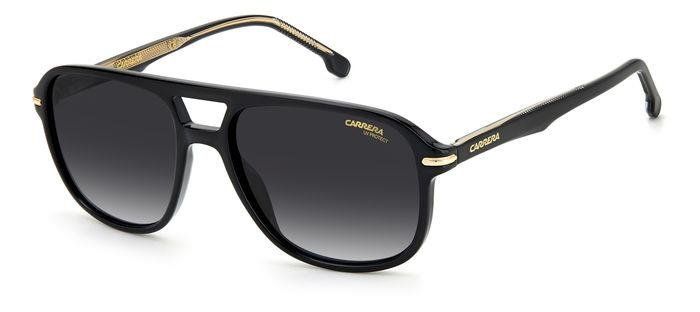Carrera Mężczyzna Carrera CARRERA 279/S 2M2/9O Okulary przeciwsłoneczne Plastikowy Czarny/Złoty Szary Kwadratowy Normalna Zacieniony - Image 1