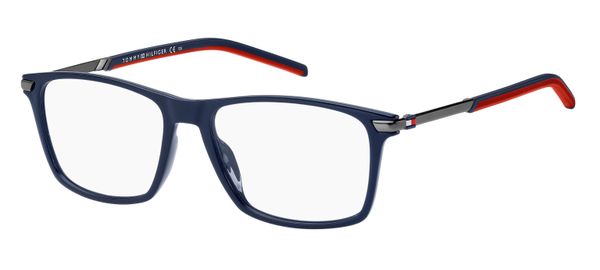 Tommy Hilfiger Mężczyzna Tommy Hilfiger TH 1995 PJP Oprawki optyczne Plastikowy Niebieski Kwadratowy