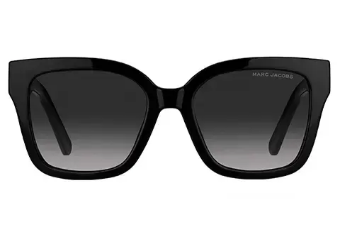 Marc Jacobs Kobieta Marc Jacobs MARC 658/S 807/9O Okulary przeciwsłoneczne Plastikowy Czarny Szary Kwadratowy Zacieniony - Thumbnail 2