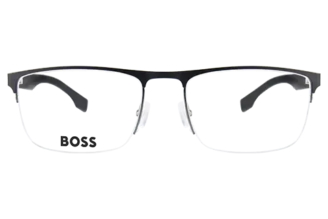 Hugo Boss Mężczyzna Hugo Boss BOSS 1487 0AN Oprawki optyczne Stal Srebrny Czerwony Kwadratowy - Thumbnail 2