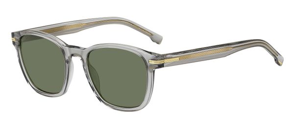 Hugo Boss Mężczyzna Hugo Boss BOSS 1505/S KB7/QT Okulary przeciwsłoneczne Bio-Cecid Szary Zielony Kwadratowy