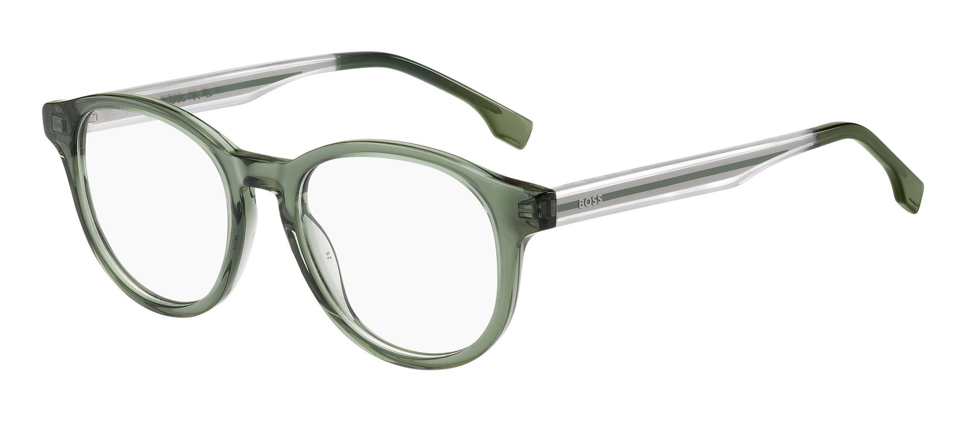 Hugo Boss Junior Hugo Boss BOSS 1548 B59 Oprawki optyczne Plastikowy Kryształ/Zielony Okrągły - Image 1