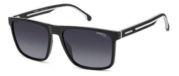 Carrera Mężczyzna Carrera CARRERA 8064/S 80S/9O Okulary przeciwsłoneczne Acetat Czarny Szary Kwadratowy Normalna Zacieniony