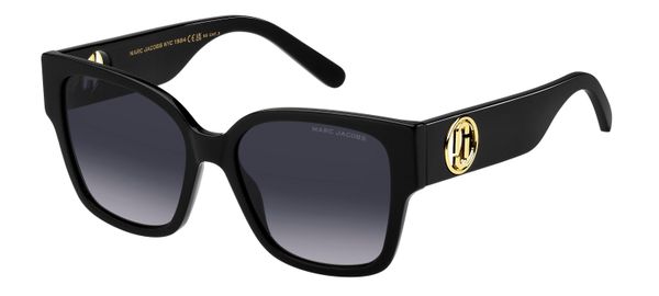 Marc Jacobs Kobieta Marc Jacobs MARC 698/S 807/9O Okulary przeciwsłoneczne Acetat Czarny Szary Kwadratowy Normalna Zacieniony