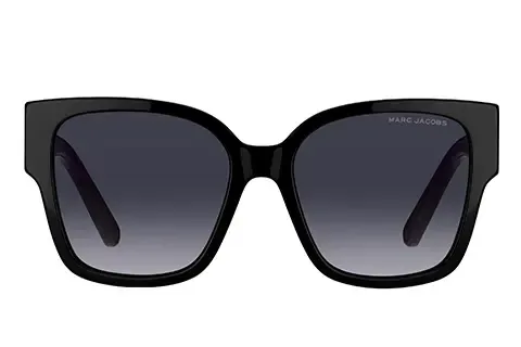 Marc Jacobs Kobieta Marc Jacobs MARC 698/S 807/9O Okulary przeciwsłoneczne Acetat Czarny Szary Kwadratowy Normalna Zacieniony - Thumbnail 2