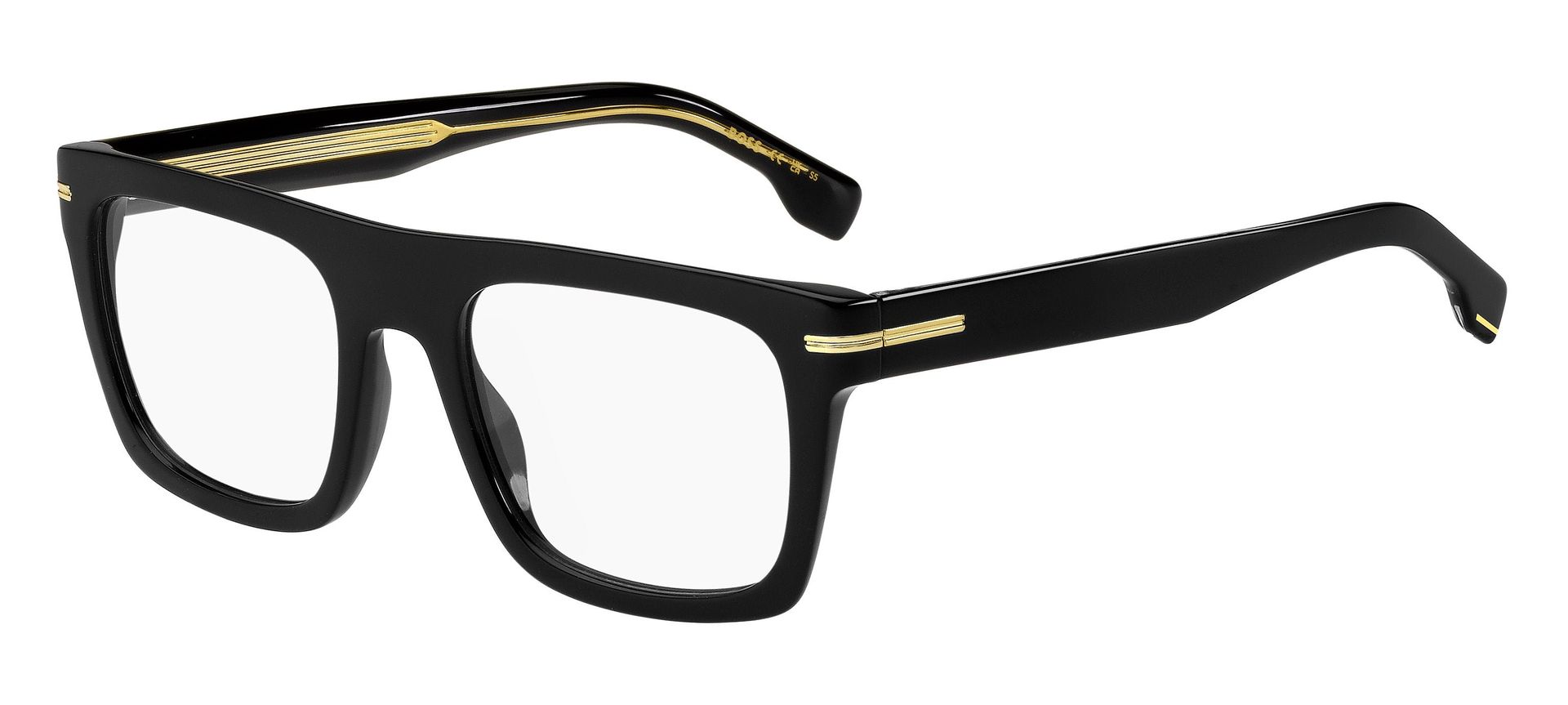 Hugo Boss Mężczyzna Hugo Boss BOSS 1597 807 Oprawki optyczne Plastikowy Czarny Kwadratowy - Image 1