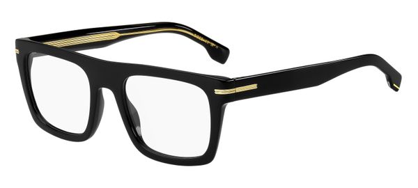 Hugo Boss Mężczyzna Hugo Boss BOSS 1597 807 Oprawki optyczne Plastikowy Czarny Kwadratowy