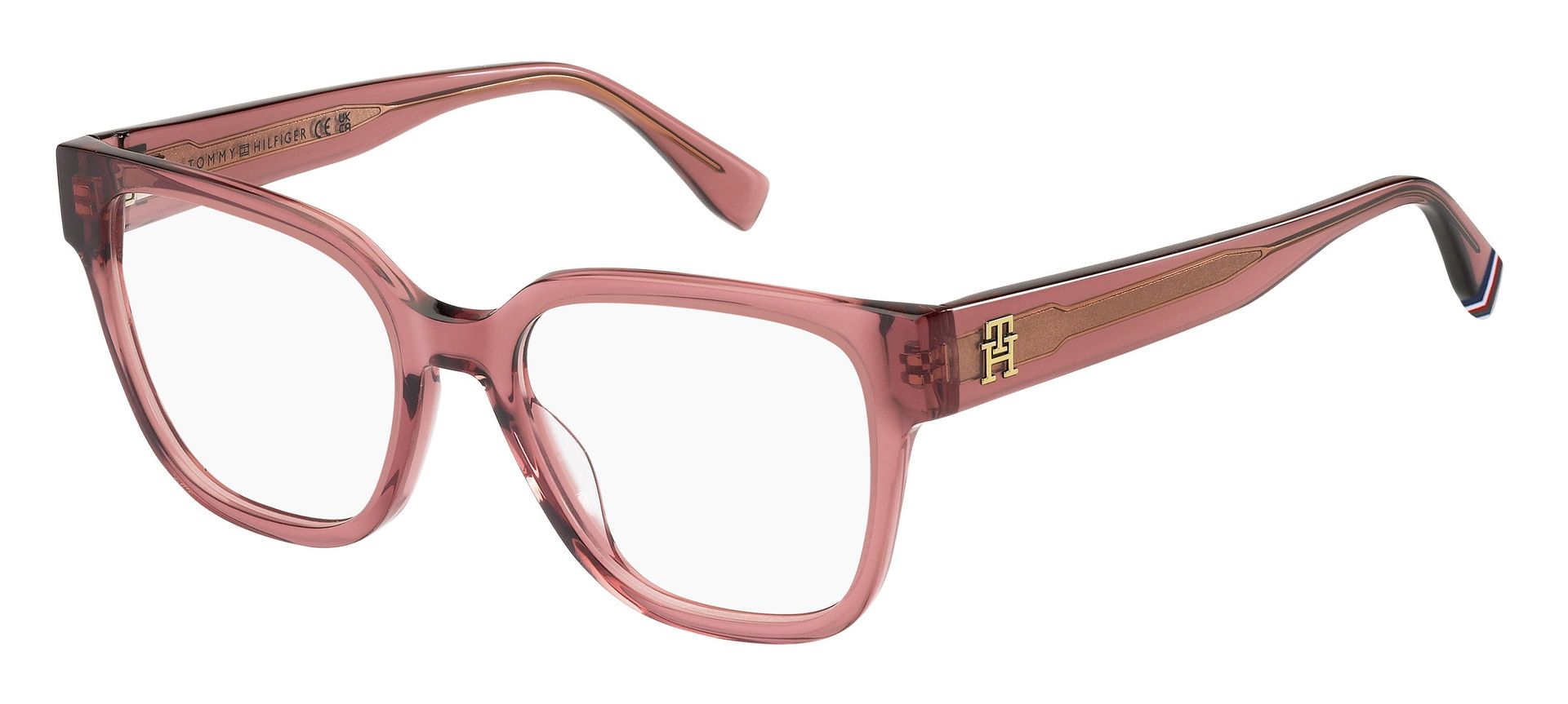 Tommy Hilfiger Kobieta Tommy Hilfiger TH 2102 35J Oprawki optyczne Acetat Różowy Kwadratowy - Image 1