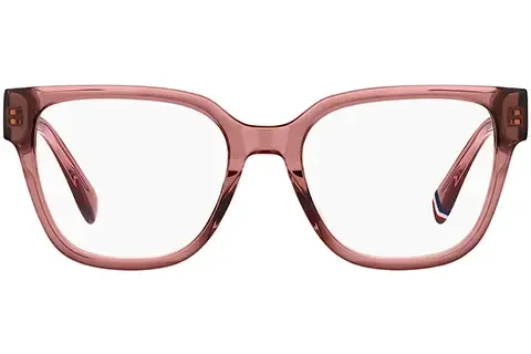 Tommy Hilfiger Kobieta Tommy Hilfiger TH 2102 35J Oprawki optyczne Acetat Różowy Kwadratowy - Thumbnail 2